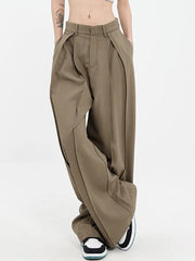Serafina High Waist Pleated Trousers Pants