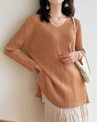 Dressy Sculptural Pleated Top