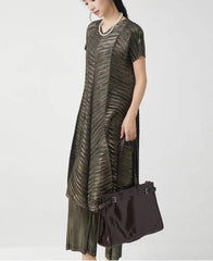 Luxury Travel Pleated Co-Ord