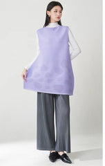 Luxe Day-to-Night Plissé Vest