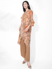Luxury Pleated Tunic Pants Set