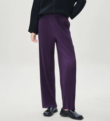 Premium Plissé Wide-Leg Trousers