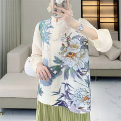 Truly Pleated Floral Blouse