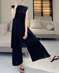 Truly Pleated Casual Pant Suit