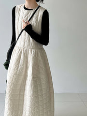 Luxury Quilted Layering Dress