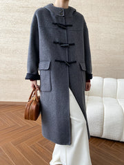 Women's Classic Wool Blend Duffel Coat