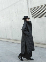 Black Oversized Extra Long Parka Coat