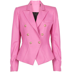 Women's Suede Leather Blazer