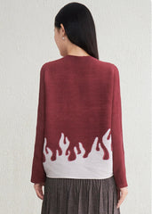 Japanese Plissé Long-Sleeve Blouse