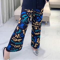 Designer Plissé Trousers