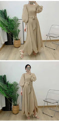 Truly Pleated Loose Long Dress
