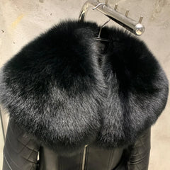 Quilted Lambskin & Fox Fur Jacket
