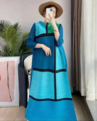 Plissé Conservative Tunic Dress