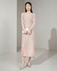 Luxury Pleated Cocktail Dress