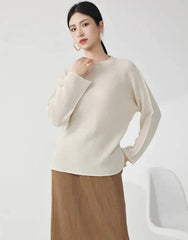 Couture Plisse Blouse Top