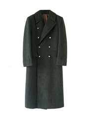 Men's Premium Wool Blend Long Trench Coat