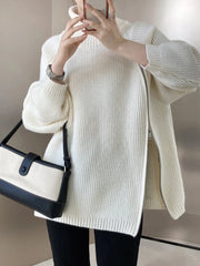 Luxury Ribbed Side-Zip Knit