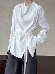 Luxury Draped Blouse Top