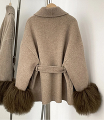 Luxury 70% Wool Fur Waist Coat