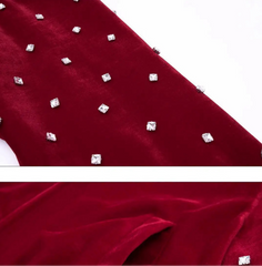 Men's Luxury Studded Velvet Bomber