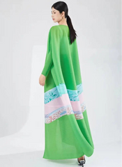 Luxury Flowing Plisse Duster