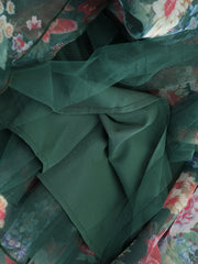 Floral Appliqué Pull-On Skirt