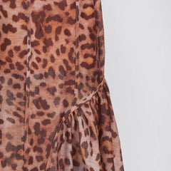 Crystal Leopard Blouse & Skirt