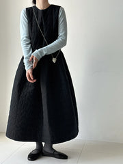 Luxury Quilted Layering Dress