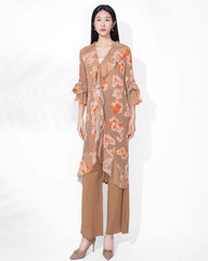 Luxury Pleated Tunic Pants Set