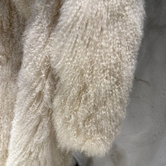 Custom-Made Lamb Fur Hooded Coat