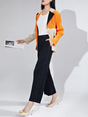 Women's 2-Piece Pleated Blazer & Trousers Set