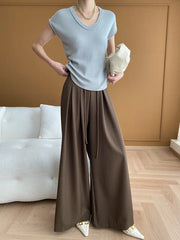Luxe Wide-Leg High Waist Trousers