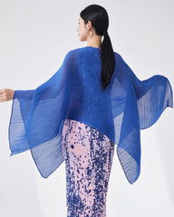 Luxury Sheer Pleats Shawl