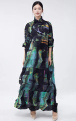 Luxury Tunic Pleated Dress