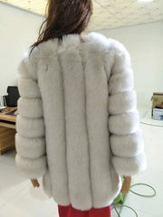 Women's Cozy Luxury Faux Fur Coat – Warm & Stylish