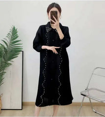 Luxury Plissé Oversized Dress