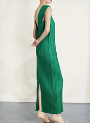 Couture Plisse Shawl Dress Set