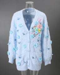 Luxury Floral & Butterfly Cardigan
