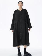 Oversized Hooded Jacket - Japanese Avant-Garde
