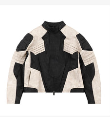 Men's Designer Faux Leather Streetwear Jacket