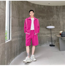 Men's Japanese Streetwear Sweatsuit 2-Piece Set