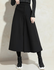 Luxury High-Waist Culottes