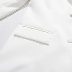 Open-Back Crystal Blazer