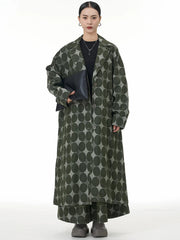 Avant-Garde Geometric Trench Coat