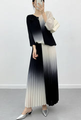 Pleated Couture Skirt Set