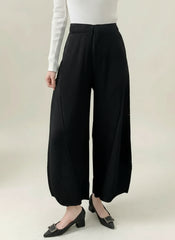 Travel Pleated Wide-Leg Pants