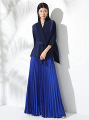 Co-ords Pleated Wrap Top & Pull-On Maxi Skirt