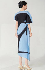 Elegant Kaftan Plisse Dress