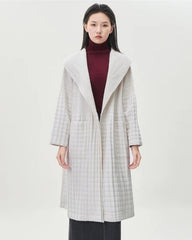 Premium Pleated & Quilted Coat