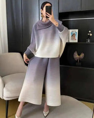Elegant Pleated Formal 2-Piece